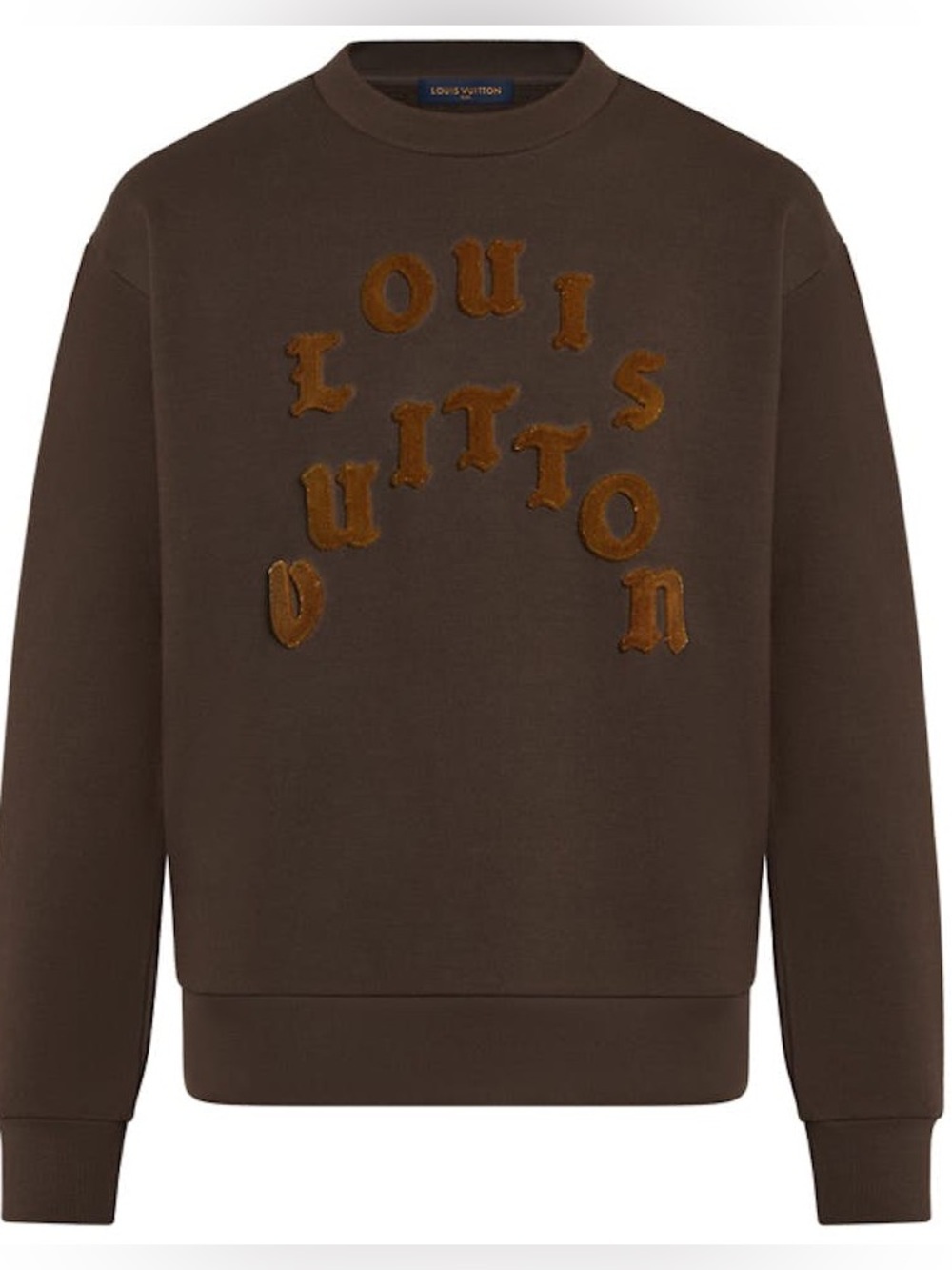 Louis Vuitton Brown Tuffetage Logo Sweater with Small